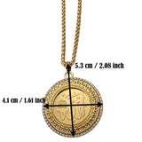 Muslim Allah Crystal Pendant Necklace - Islamic God Messager Gift Jewelry