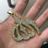 Muslim Allah Crystal Pendant Necklace Islam Arabic God Messenger Jewelry