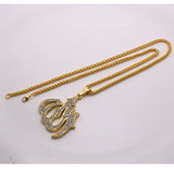 Muslim Allah Crystal Pendant Necklace Islam Arabic God Messenger Jewelry