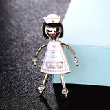 Red Enamel Girls Brooches Jewelry Women's Pin Brooch