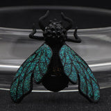 Green Enamel Insect Brooches Men Women Jewelry Christmas Hijab Accessories Brooc