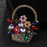 Flower Baskets Pin Brooch Women's Party Accessories