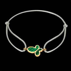 Adjustable Green Shell Butterfly Bracelet Unisex Valentine Couple Bangle