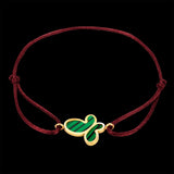 Adjustable Green Shell Butterfly Bracelet Unisex Valentine Couple Bangle