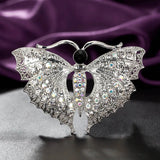 Rhinestone Butterfly Brooches - Fashion Scarf Pin