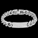 Micro Paved Men's Copper Wedding Bracelet