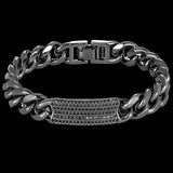 Micro Paved Men's Copper Wedding Bracelet