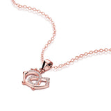 925 Sterling Silver Zuuz Chick Pendant Necklace Rose Jewelry Christmas